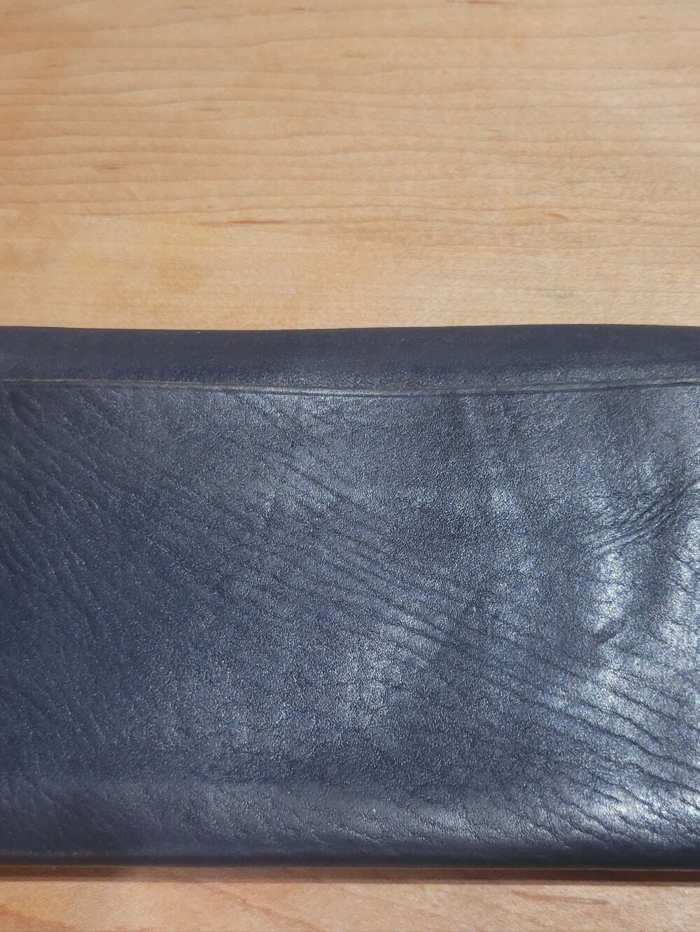 Yves Saint Laurent (YSL) Embossed Leather Wallet in Dark Navy - Picture 14 of 14
